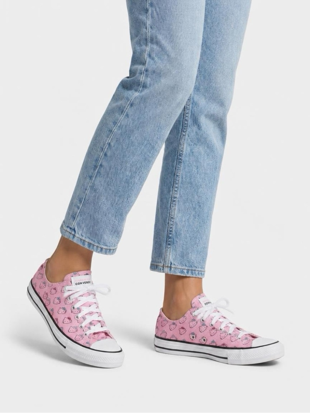 Converse Hello Kitty Pink Low-Top Sneakers